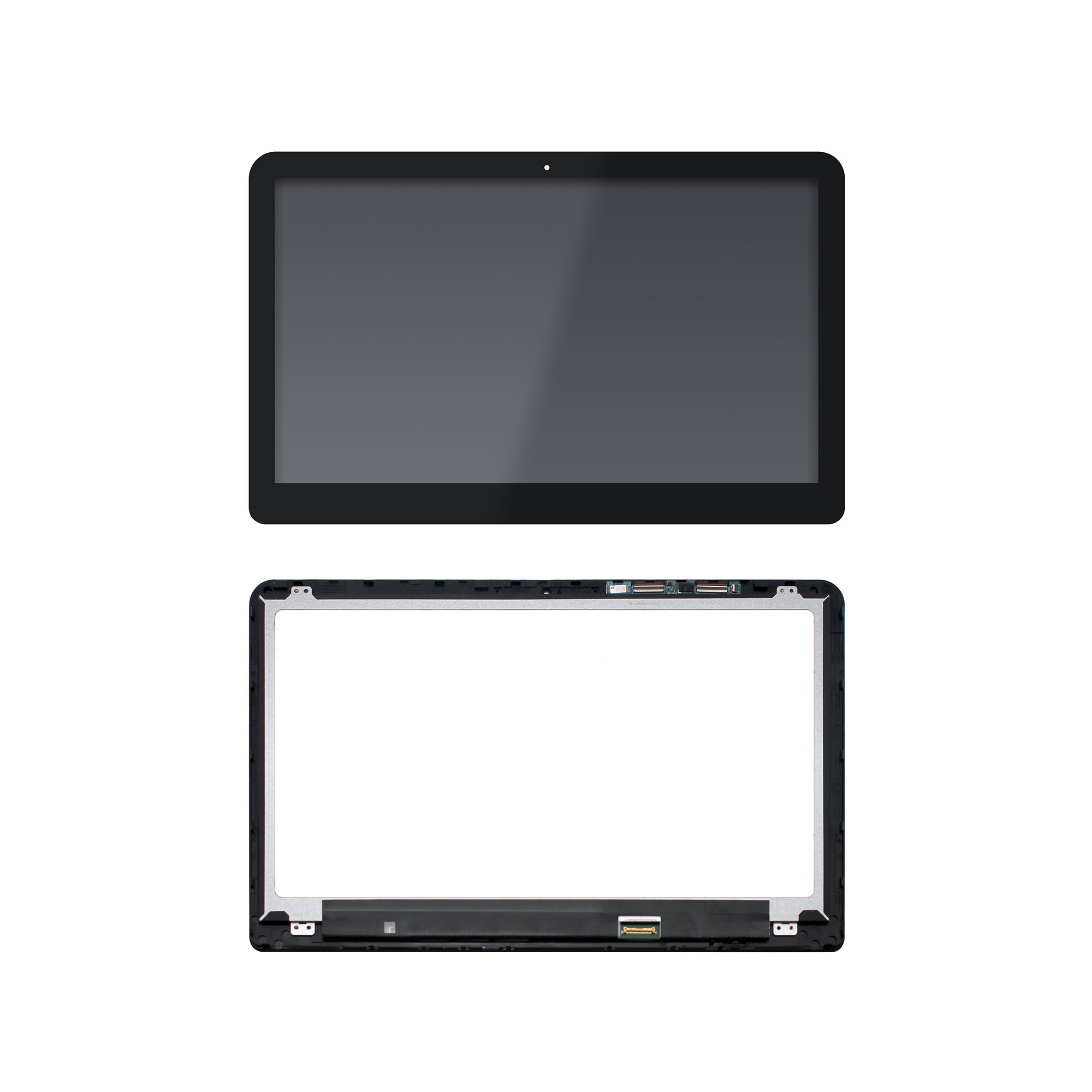 Kreplacement 15.6\'\' IPS LCD TouchScreen Glass +Bezel N156HCE-EAA For HP 15-bk series
