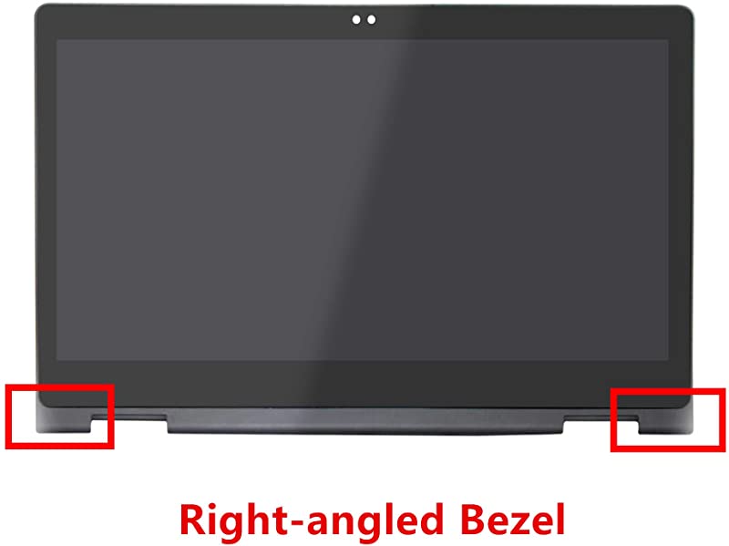 Kreplacement Replacement 13.3 inches B133HAB01.0 NV133FHM-A11 FullHD LCD Display Touch Screen Digitizer Assembly with Bezel for Dell Inspiron 13 5368 i5368 5378 i5378 5379 i5379 CD3Q3C2 (2D Webcam Holes)