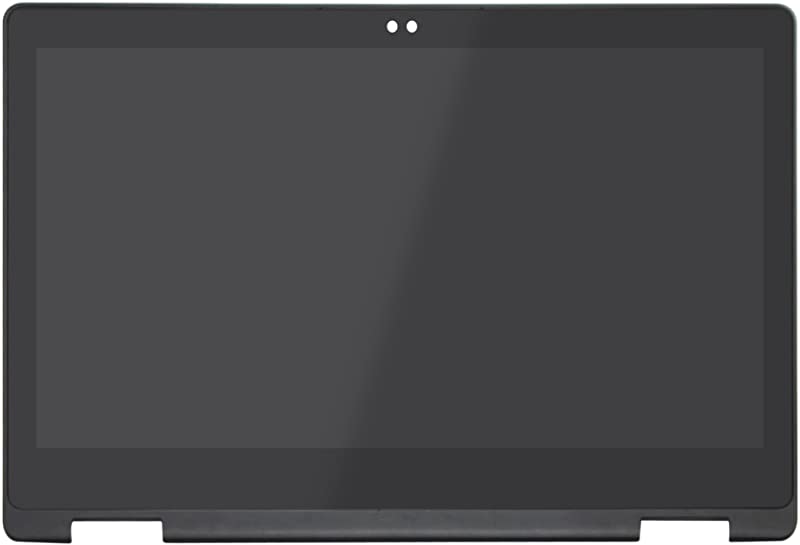 Kreplacement Replacement 13.3 inches FHD IPS LCD Display Touch Screen Digitizer Assembly with Bezel for Dell Inspiron 13 7368 7378 i7368 i7378(NOT for LP133WF2 NV133FHM-N45 N133HCE-EAA) (40 Pins Connector)