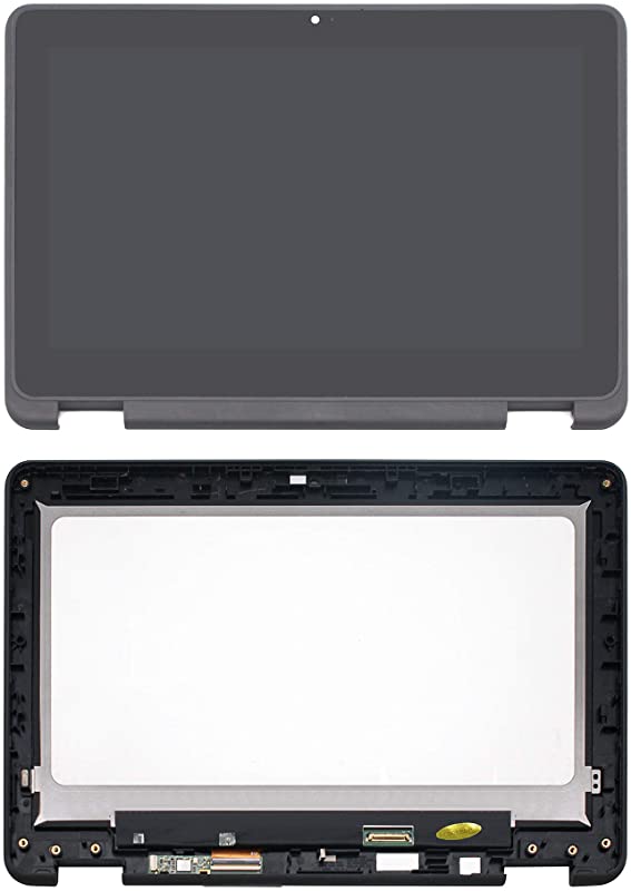 Kreplacement Replacement 11.6 inches NV116WHM-N43 NV116WHM-A21 HD IPS LCD Display Touch Screen Digitizer Assembly Bezel with Controlboard for Dell Chromebook 11 3189 P26T001 (NOT for Latitude and Winbook)