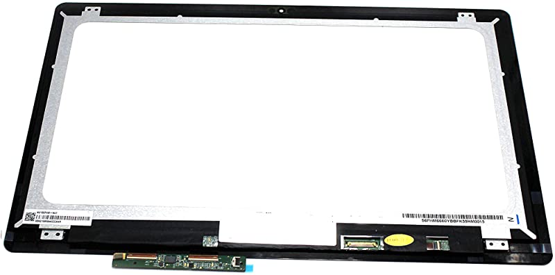 Kreplacement Compatible 15.6 inch FullHD 1920x1080 IPS LED LCD Display Touch Screen Digitizer Assembly + Bezel Replacement for Dell Inspiron 15 P55F P55F002