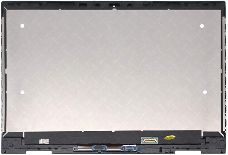 Kreplacement Replacement 15.6 inches FHD 1920x1080 IPS LED LCD Display Touch Screen Digitizer Assembly Silver Bezel with Controller Board for HP Envy x360 15-cn0009nf 15-cn0009tx 15-cn0010tx 15-cn0010ur