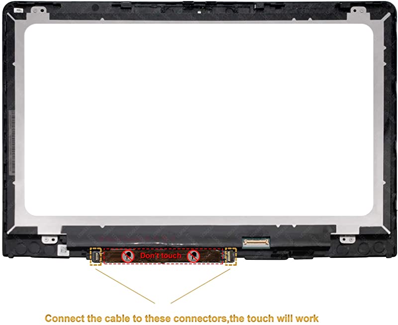 Kreplacement Replacement 14.0 inches FullHD 1080P IPS LED LCD Display Touch Screen Digitizer Assembly Bezel with Controller Board for HP Pavilion x360 14m-ba011dx 14m-ba114dx 14-ba125cl 14-ba006la