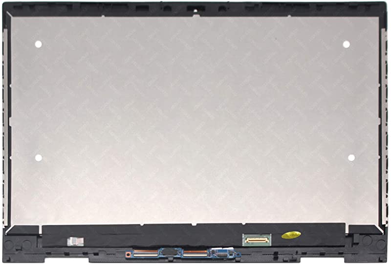 Kreplacement Replacement 15.6 inches FullHD 1920x1080 IPS LED LCD Display Touch Screen Digitizer Assembly Silver Bezel with Controller Board for HP Envy x360 15-cn0304ng 15-cn0450nz 15-cn0500nz 15-cn0503na