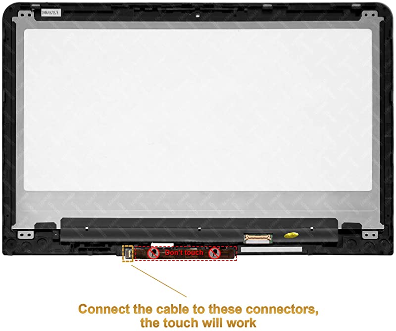 Kreplacement Replacement 13.3 FHD 1080P LCD Display Touch Screen Digitizer Assembly Bezel with Board for HP Pavilion X360 m3-u000 m3-u001dx m3-u002dx m3-u003dx m3-u100 m3-u101dx m3-u103dx m3-u105dx