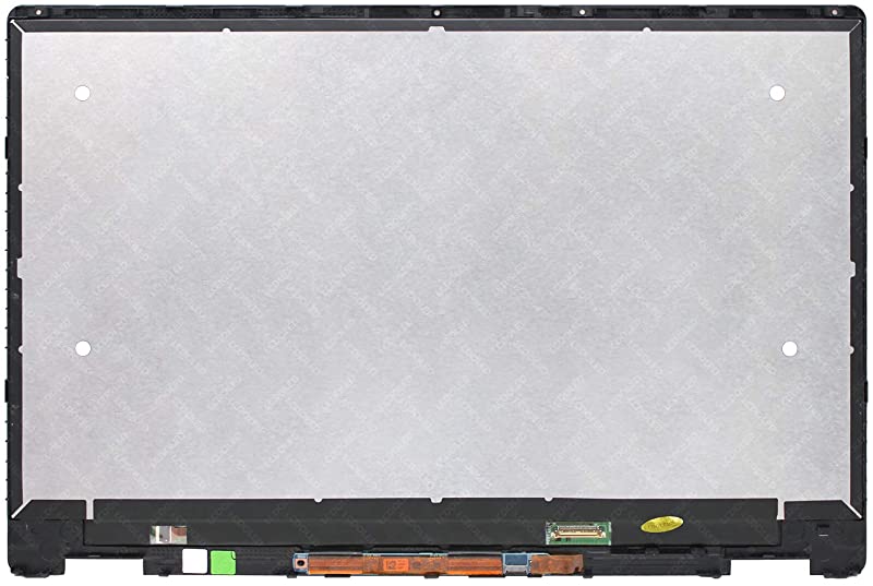 Kreplacement Replacement 15.6 inches FHD 1920x1080 IPS LCD Display Touch Screen Digitizer Assembly Bezel with Board for HP Pavilion x360 15-dq 15-dq0xxx 15-dq1xxx 15-dq0000 15-dq1000 L51357-001 L51358-001