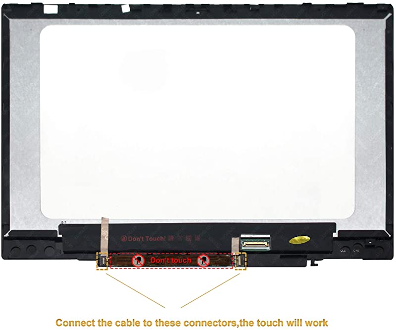 Kreplacement Replacement for HP Pavilion x360 14-cd0003la 14-cd0002nx 14 inches FHD IPS LCD Display Touch Screen Digitizer Assembly Bezel with Control Board