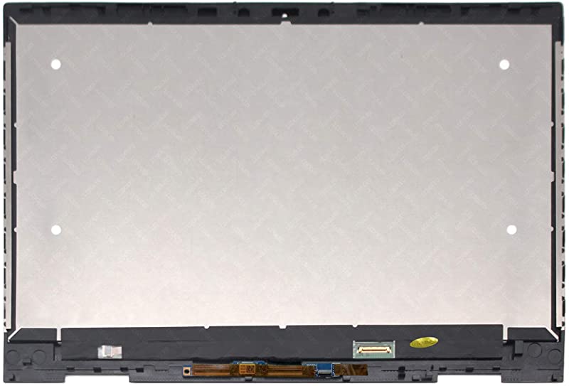 Kreplacement Replacement 15.6 inches FullHD 1920x1080 IPS LED LCD Display Touch Screen Digitizer Assembly Silver Bezel with Controller Board for HP Envy x360 15-cn0200ng 15-cn0300nd 15-cn0302ng 15-cn0303ng