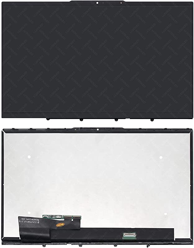 Kreplacement Replacement for Lenovo Yoga 7-15 7-15ITL5 82BJ Series 15.6 inches FullHD 1920x1080 IPS LED LCD Display Touch Screen Digitizer Assembly Bezel with Touch Control Board