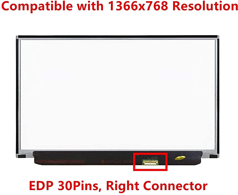 Kreplacement Upgrade Replacement 12.5 inches FullHD 1920x1080 IPS LCD Display Screen Panel for Lenovo ThinkPad X240 X240S X250 X260 X270 X280 20F6 20HM 20HN 20K5 20K6 20KE 20KF Non-Touch (Right Connector)