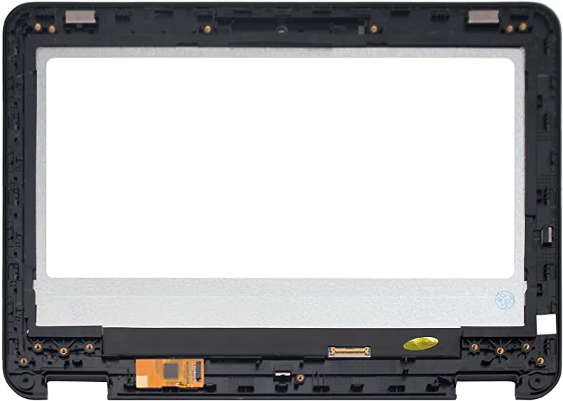 Kreplacement Replacement 11.6 inches 1366x768 HD 30 Pins LED LCD Display Touch Screen Digitizer Assembly with Bezel for Lenovo N23 Winbook 80UR 5D10L76065 (Not for Chromebook)