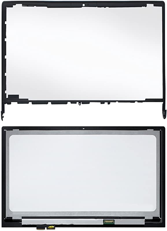 Kreplacement Compatible 15.6 inch FullHD 1080P LED LCD Display Touch Screen Digitizer Assembly + Bezel Replacement for Lenovo Edge 15 80K9 80K90001US 80K90008US 80K90009US